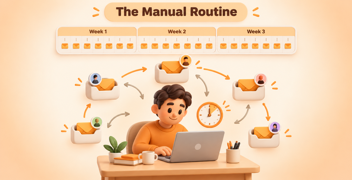 The Manual Routine — Daily Email Workflow